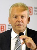 Bahnchef Rüdiger Grube will Hinterlandanbindung ausbauen