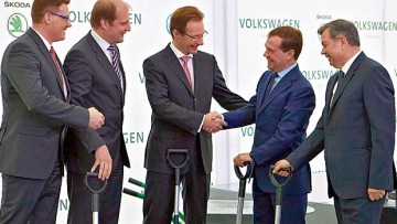 Motorenwerk: Volkswagen startet Bau in Russland
