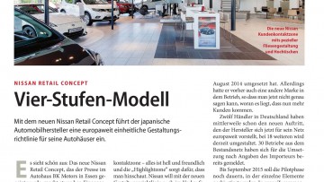 Nissan Retail Concept: Vier-Stufen-Modell
