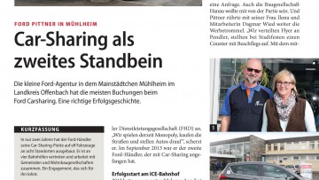 Ford Pittner in Mühlheim: Car-Sharing als zweites Standbein