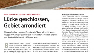 Audi Zentrum Bad Homburg/Oberursel: Lücke geschlossen, Gebiet arrondiert