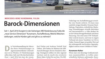 Mercedes-Benz Kunzmann, Fulda: Barock-Dimensionen