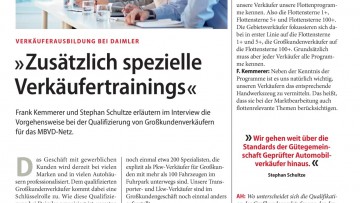 Verkäuferausbildung bei Daimler: "Zusätzlich spezielle Verkäufertrainings"