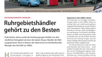 Autohausgruppe Heddier: Ruhrgebietshändler gehört zu den Besten
