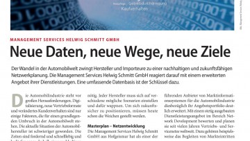 Management Services Helwig Schmitt GmbH: Neue Daten, neue Wege, neue Ziele