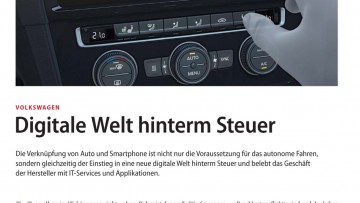 Volkswagen: Digitale Welt hinterm Steuer