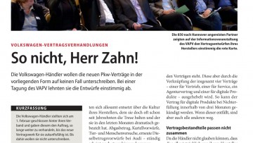 Volkswagen-Vertragsverhandlungen: So nicht, Herr Zahn!