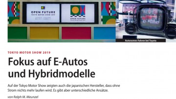 Tokyo Motor Show 2019: Fokus auf E-Autos und Hybridmodelle