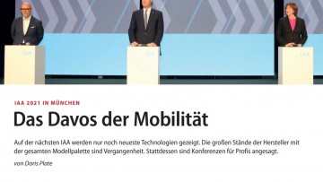 IAA 2021 in München: Das Davos der Mobilität