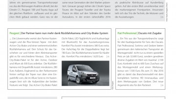 Peugeot: Der Partner kann nun mehr dank Rückfahrkamera und City-Brake-System