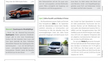 Opel: Zafira-Facelift und Mokka-X-Preise