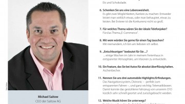 Fünfzehn Fragen: Michael Saitow - CEO der Saitow AG