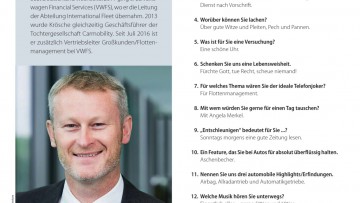 Fünfzehn Fragen: Knut Krösche Geschäftsführer von Carmobility und Leiter Großkundenvertrieb bei VWFS