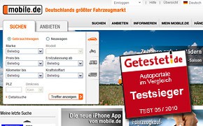Börsenvergleich: Bestnoten für Mobile.de und Autoscout24