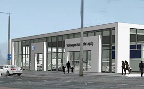 Leipzig: VW baut ersten Retail-Betrieb im neuen Design