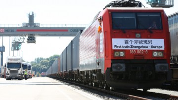 Chinesischer Güterzug: Rekordzeit war ein Glücksfall