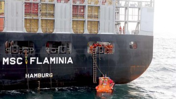 „Flaminia“ liegt in rumänischem Hafen 