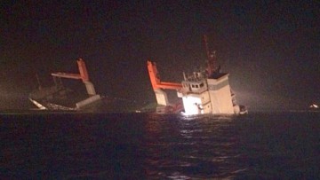 Frachtschiff vor belgischer Küste gesunken