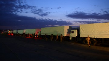 280 russische Lastwagen rollen in die Ukraine