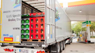 L.I.T. transportiert Bier in Erdgas-Fahrzeug