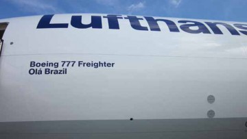 Am Rande: Lufthansa Cargo grüßt Brasilien