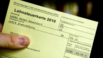 Elektronische Lohnsteuerkarte kommt erst 2013