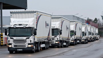 Scania stellt Werkverkehr in Schweden auf Biosprit um
