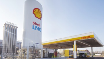 Shell eröffnet LNG-Tankstelle für Lkw in Rotterdam