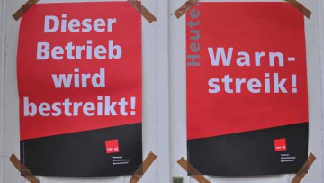 Bayern: Warnstreiks wurden fortgesetzt