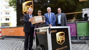 UPS startet Fahrradzustellung in München
