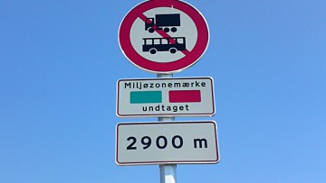 Umweltzonen-Plaketten in Dänemark