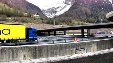 Rückläufiger Verkehr auf der Brennerautobahn