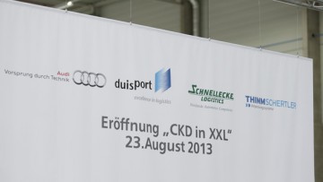 Audi eröffnet CKD-Zentrum im Duisburger Hafen