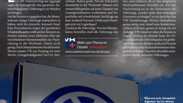 Interview: "Problem bei VW-Leasingfahrzeugen"