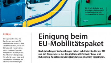 Einigung beim EU-Mobilitätspaket