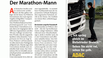 Waberer's Expansionspläne: Der Marathon-Mann