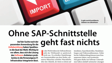 Ohne SAP-Schnittstelle geht fast nichts