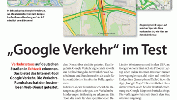 "Google Verkehr" im Test