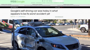 Blechschaden: Unfall mit Googles Roboterwagen