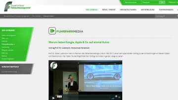 BVF-Homepage: Neuer Video-Bereich mit Fachvorträgen