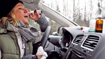 Autofahren mit Grippe: Besser fahren lassen
