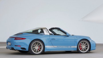 Porsche 911 Targa 4S Exclusive Design Edition: Retro-Renner in blau