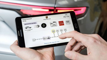 Porsche-Projekt: Autonomes Fahren in der Werkstatt