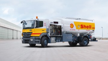 Shell: Weltweit erstes Fahrzeug mit elektrischer Betankungstechnik am Flughafen Stuttgart