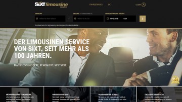 Exklusive Fahrzeuge per Klick: Sixt Limousine Service mit neuem Webauftritt