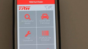 TRW-App: Teile-Suche über Fahrgestellnummer 