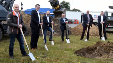 Neubau: Spatenstich zum Bau der Wasserstoff-Tankstelle in Husum