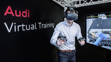 Audi-Serviceorganisation: Virtual Reality macht Techniker fit für E-Mobilität