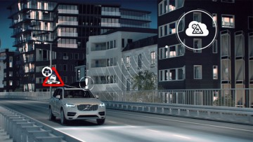 Volvo-Assistenten: Autos warnen sich gegenseitig vor Glatteis
