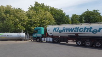 Kooperation: Agravis-Tankstelle auf dem Gelände der Spedition Kleinwächter